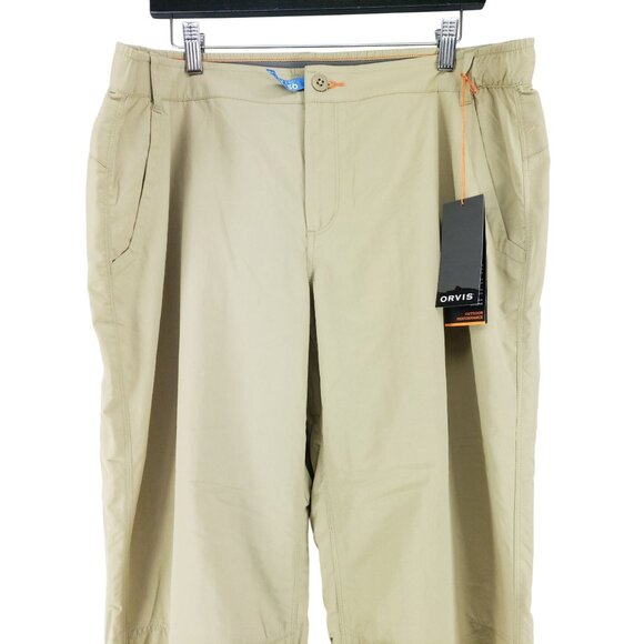 Orvis Outdoor Performance Pants Women's Size 20 Tan SPF 50 - Picture 5 of 9